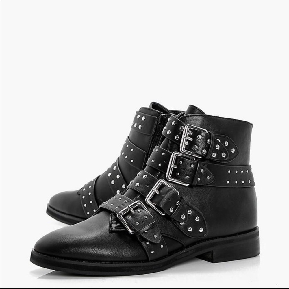 Boohoo studded boots